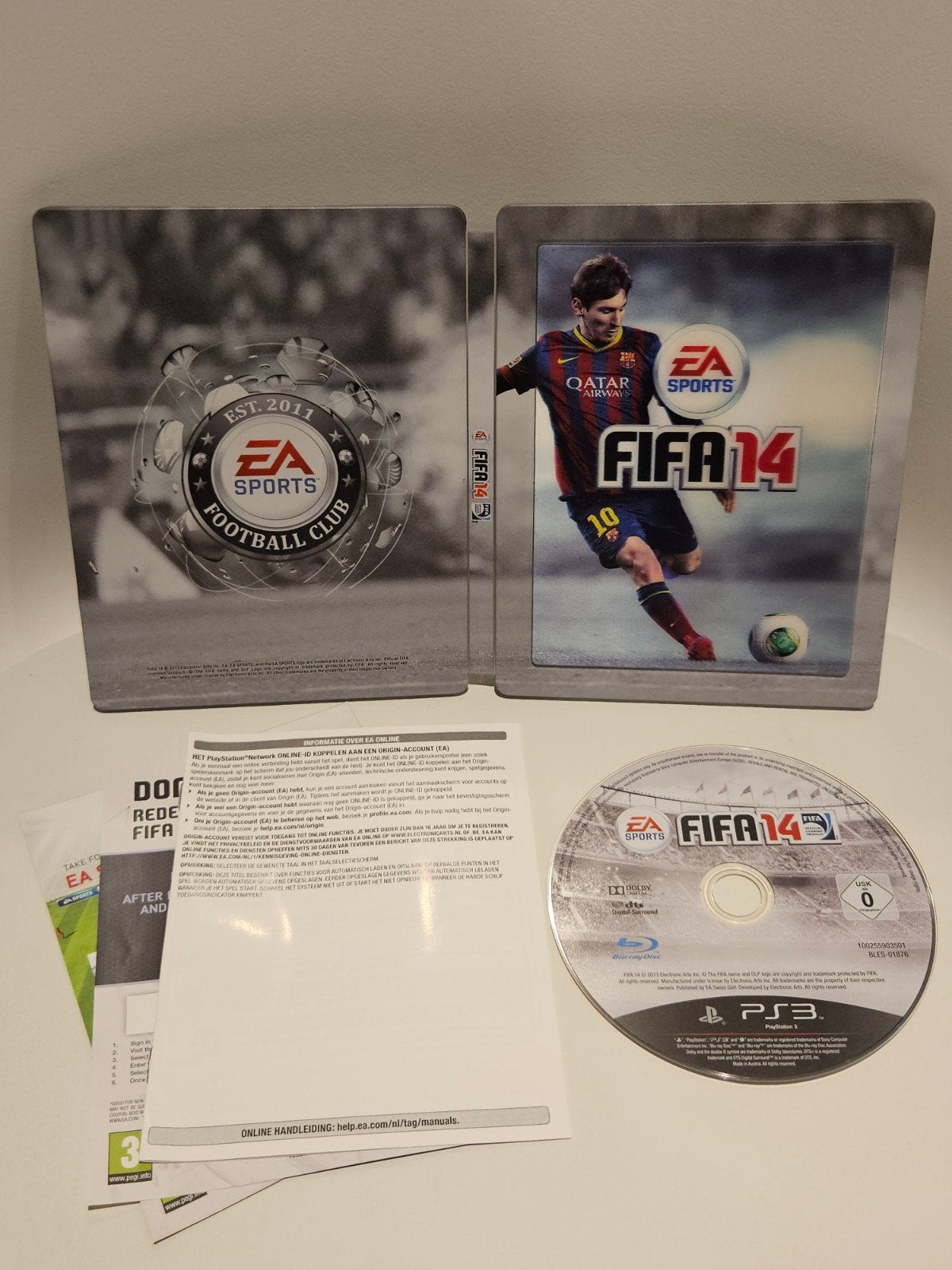 Fifa 14 Steelbook Edition PS3, Spelcomputers en Games, Games | Sony PlayStation 3, Ophalen of Verzenden, Zo goed als nieuw, Sport