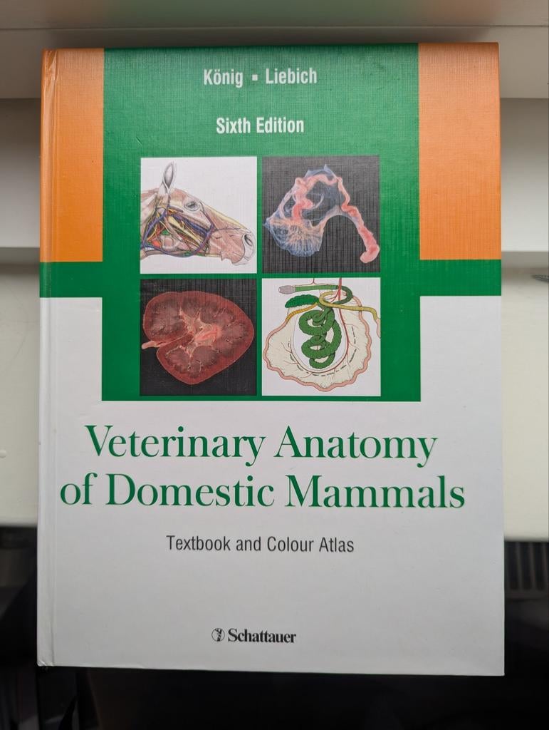 Veterinary Anatomy of Domestic Mammals 6e editie, Boeken, Ophalen of Verzenden, Beta, WO