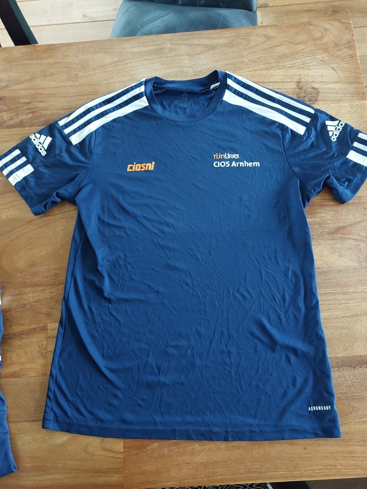 Adidas sportshirt CIOS Rijn IJssel college maat M, Ophalen of Verzenden, Gedragen, Blauw, Algemeen