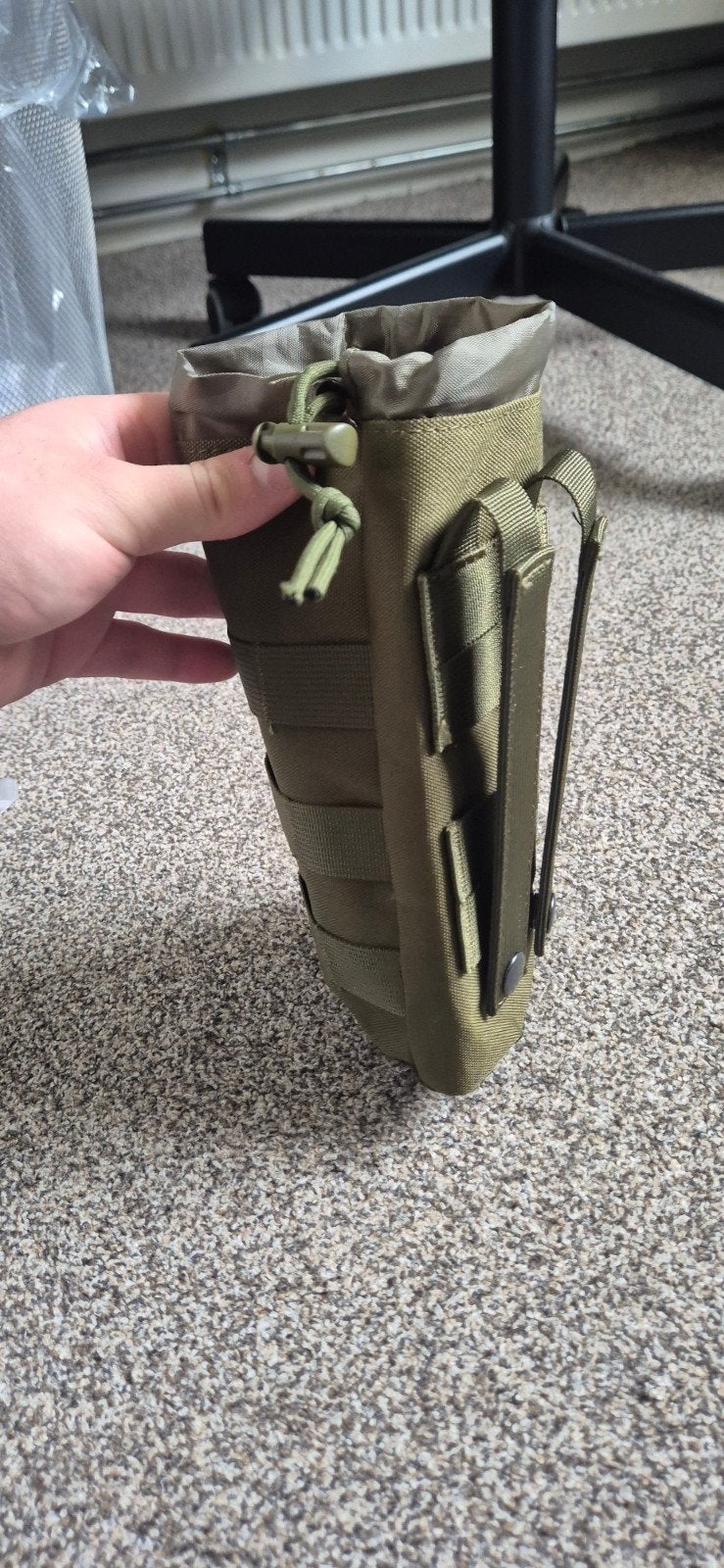 Flessenhouder en mes steek protector! +2 cadeau, Verzamelen, Ophalen of Verzenden, Landmacht, Nederland, Mes of Dolk