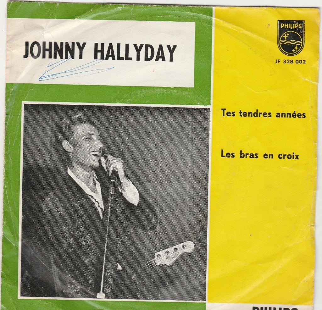 Johnny Hallyday - Tes Tendres Annees- FOTOHOES/SPIEGELBEELD, Ophalen, Gebruikt, Pop