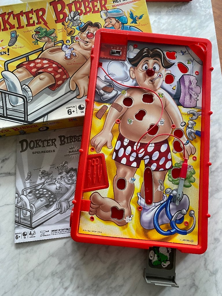 Bordspel Dokter Bibber, Vijf spelers of meer, Ophalen of Verzenden, Gebruikt, MB Spellen