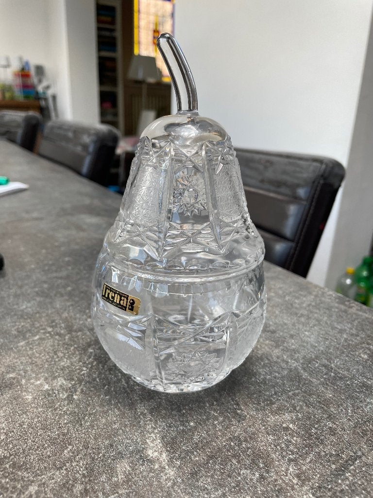 Loodglas bonbonniere, Polen, Ophalen of Verzenden, Zo goed als nieuw, Glas