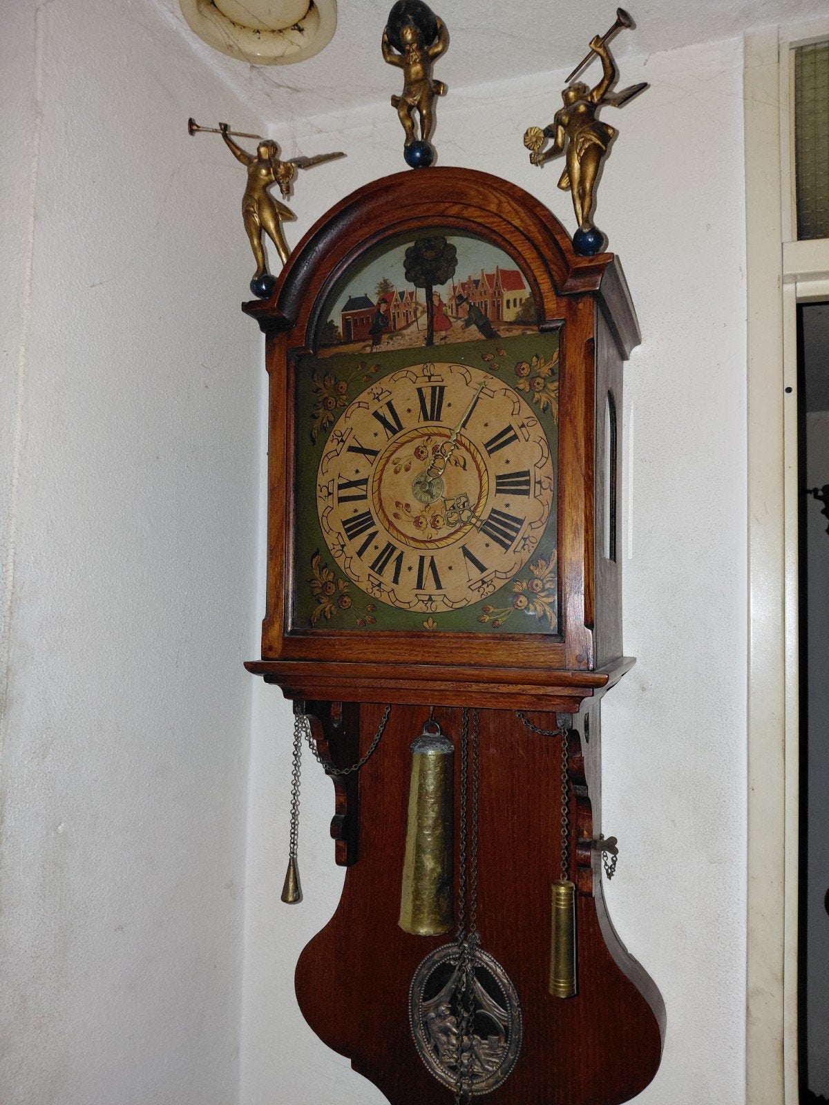kortstaart met SCHOMMELMECHANIEK, Antiek en Kunst, Antiek | Klokken, Ophalen