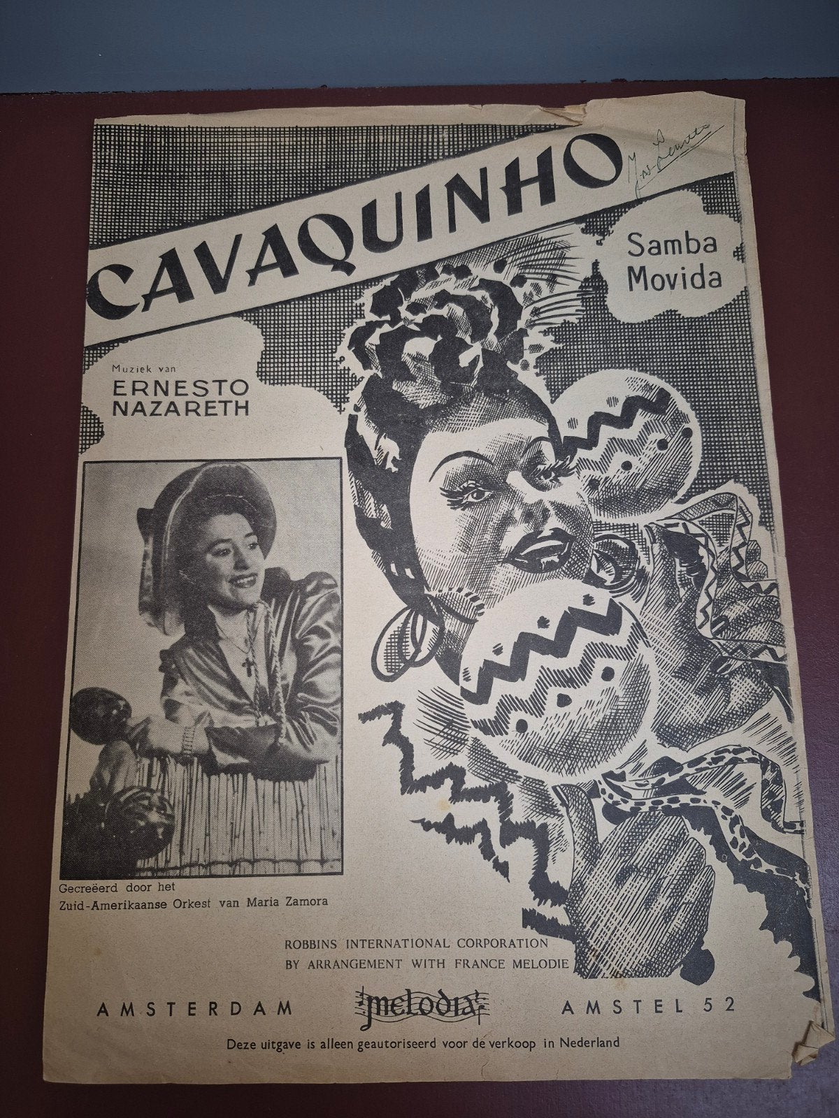 Cavaquinho Samba Movida - Ernesto Nazareth bladmuziek, Ophalen of Verzenden