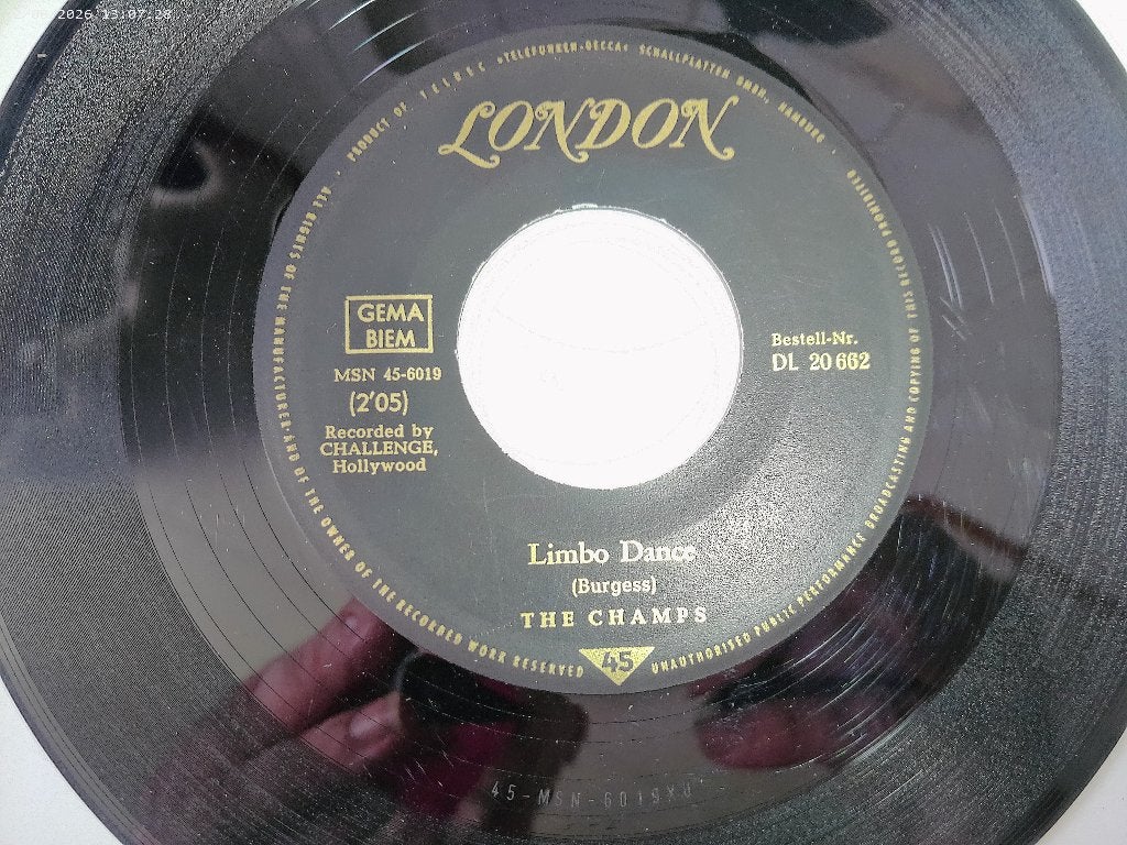 The Champs - Limbo Dance / Latin Limbo, Gebruikt, Originele persing, 7 inch, Ophalen of Verzenden