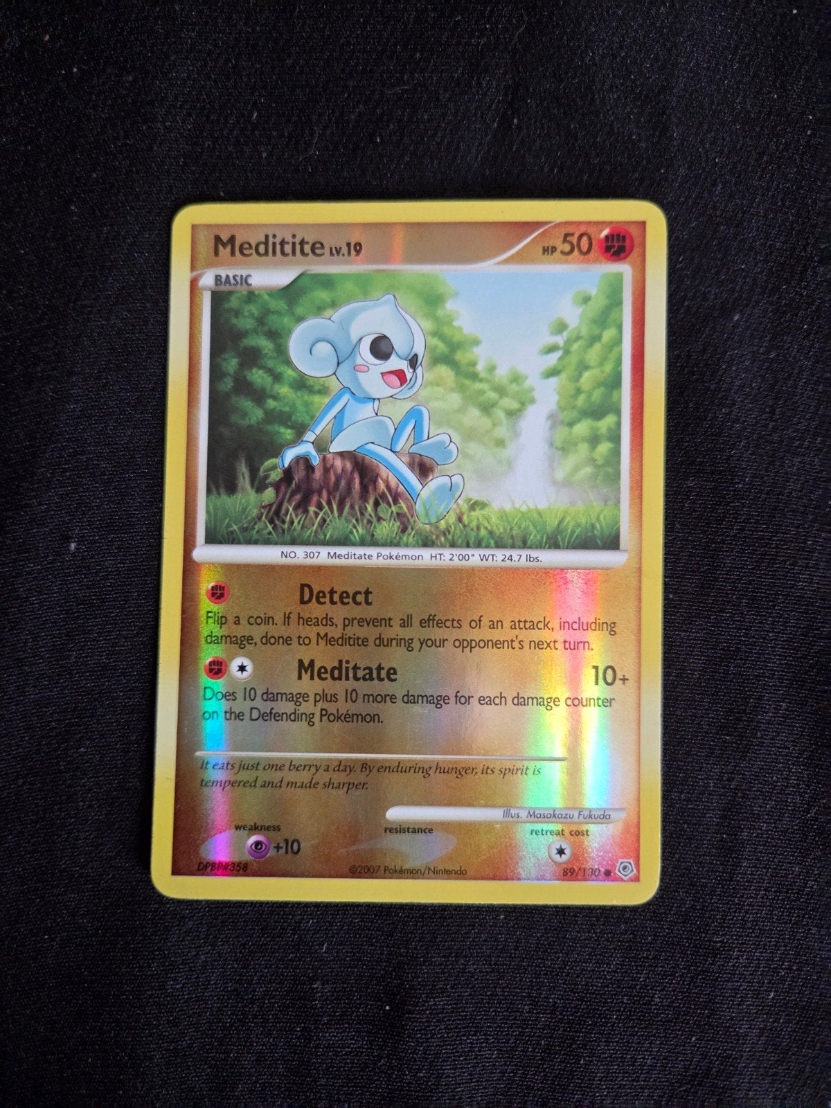 Meditite Reverse Holo Common Diamond and Pearl 89/130 NM, Ophalen of Verzenden, Gebruikt