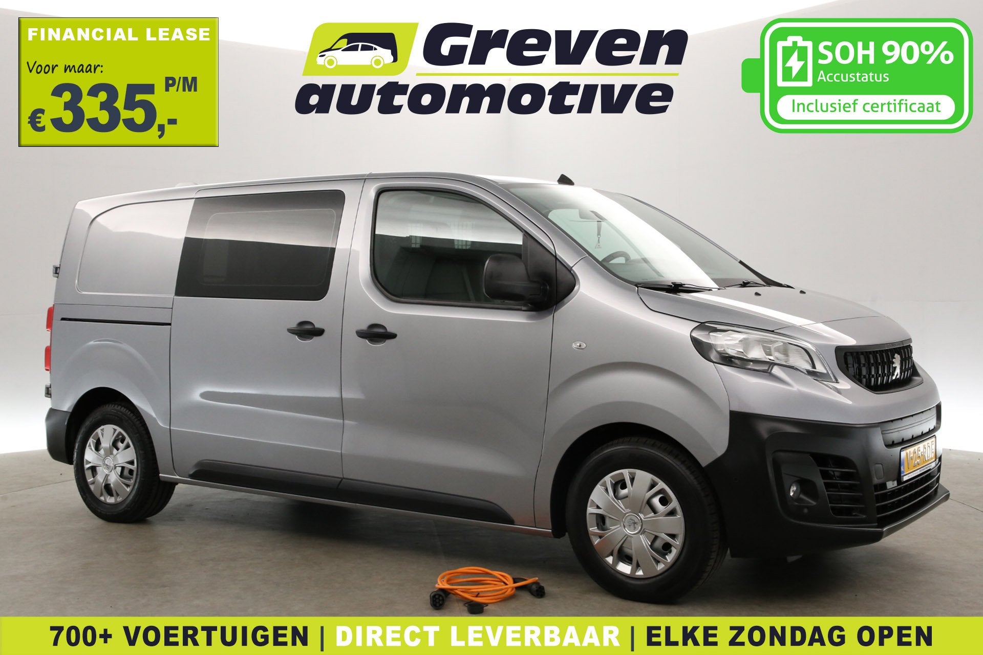 Citroën ë-Jumpy Peugeot E-Expert 75 kWh L2H1 Long Range |, Auto's, 136 pk, Gebruikt, 75 kWh, 1000 kg
