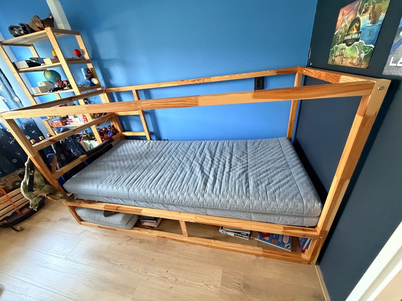 IKEA Kura bed met 2 matrassen en 2 covers, Ophalen, Gebruikt, 90 cm, 200 cm