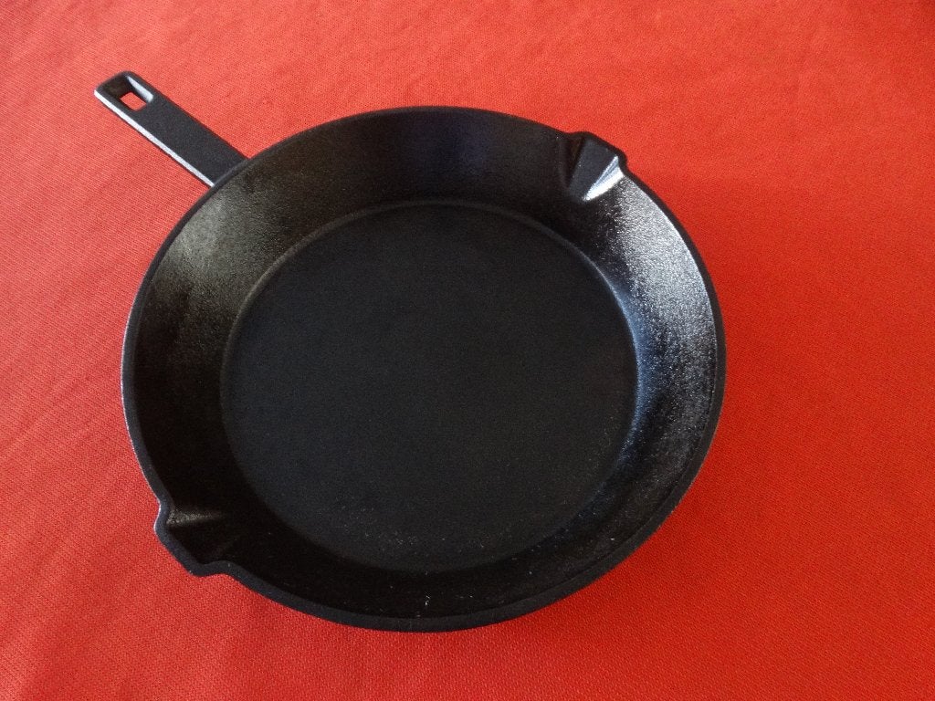 Braadpan gietijzer diam 24 cm, Ophalen of Verzenden, Gebruikt, Gietijzer, Overige merken
