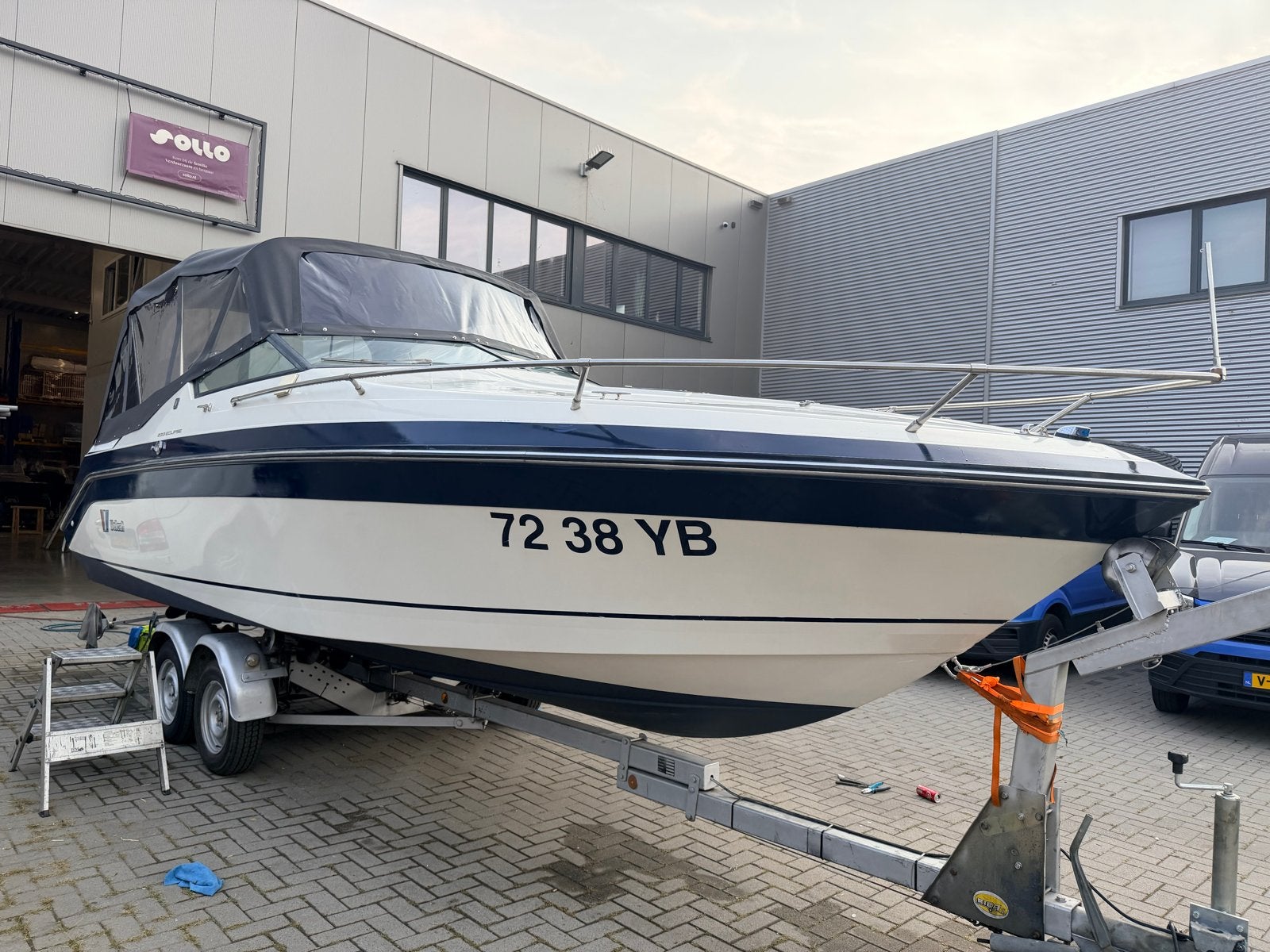 Wellcraft 233 Eclipse Speedboot V8 + Trailer (veel nieuw!), Ophalen, Overige merken, Gebruikt, Binnenboordmotor