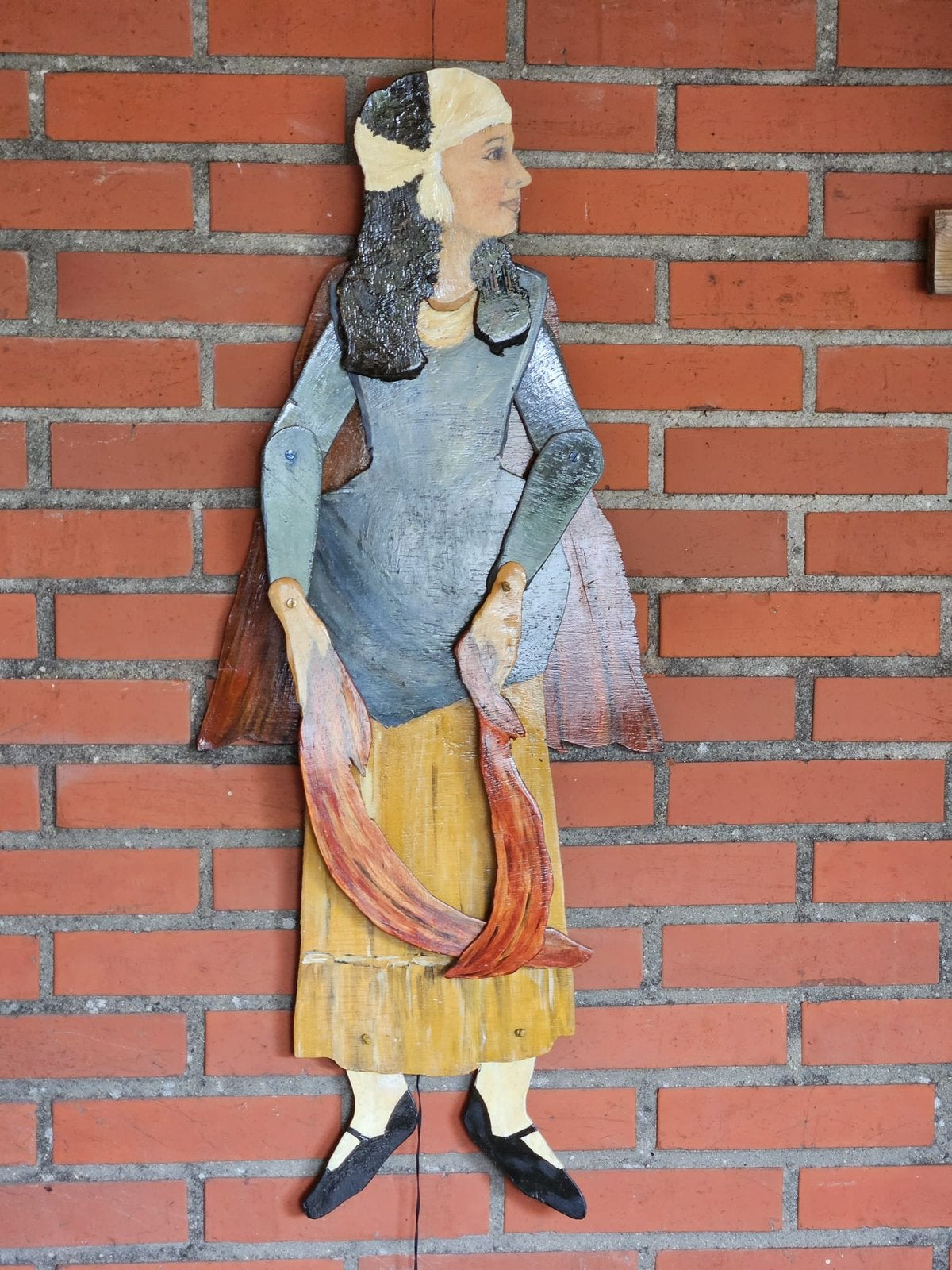 Volkskunst trekpop, Gebruikt, ., Ophalen of Verzenden, .