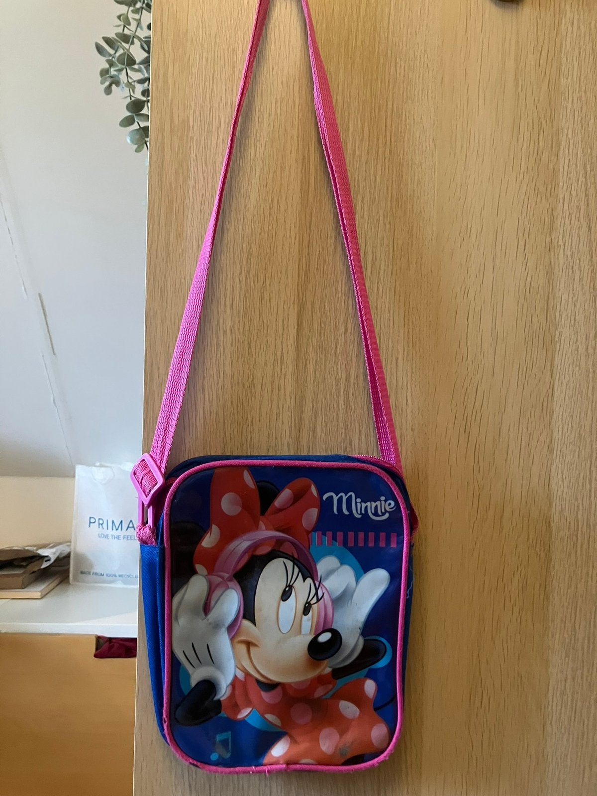 Minnie mouse tasje, Minder dan 30 cm, Blauw, Ophalen of Verzenden, Zo goed als nieuw