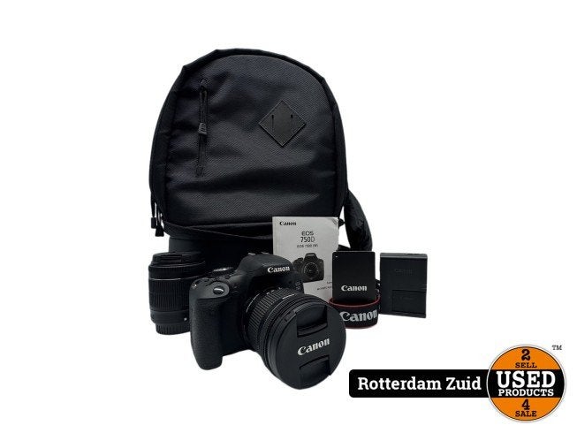 Canon EOS 750D DSLR Camera Set | Nette staat | Met garantie, Audio, Tv en Foto, Fotocamera's Digitaal, Canon, Zo goed als nieuw