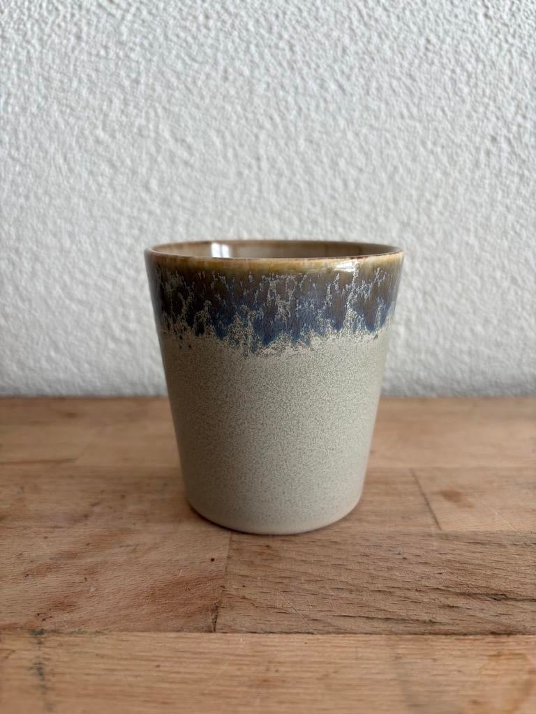 HK living koffie kopje ‘bark’, Huis en Inrichting, Keuken | Servies, Keramiek, Ophalen of Verzenden, Zo goed als nieuw, Overige stijlen