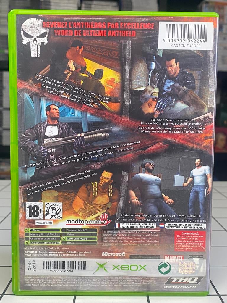 The Punisher - OG Xbox Original Classic Game - THQ Marvel, Avontuur en Actie, Vanaf 18 jaar, 1 speler, Marvel, THQ