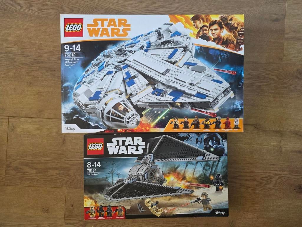 Lego Star Wars Bundel: Kessel Run Falcon & TIE Striker NIEUW, Ophalen of Verzenden