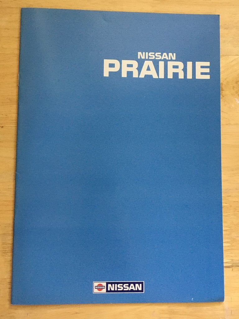 Autofolder/Brochure Nissan Prairie 1990, Ophalen of Verzenden, Nieuw, Nissan