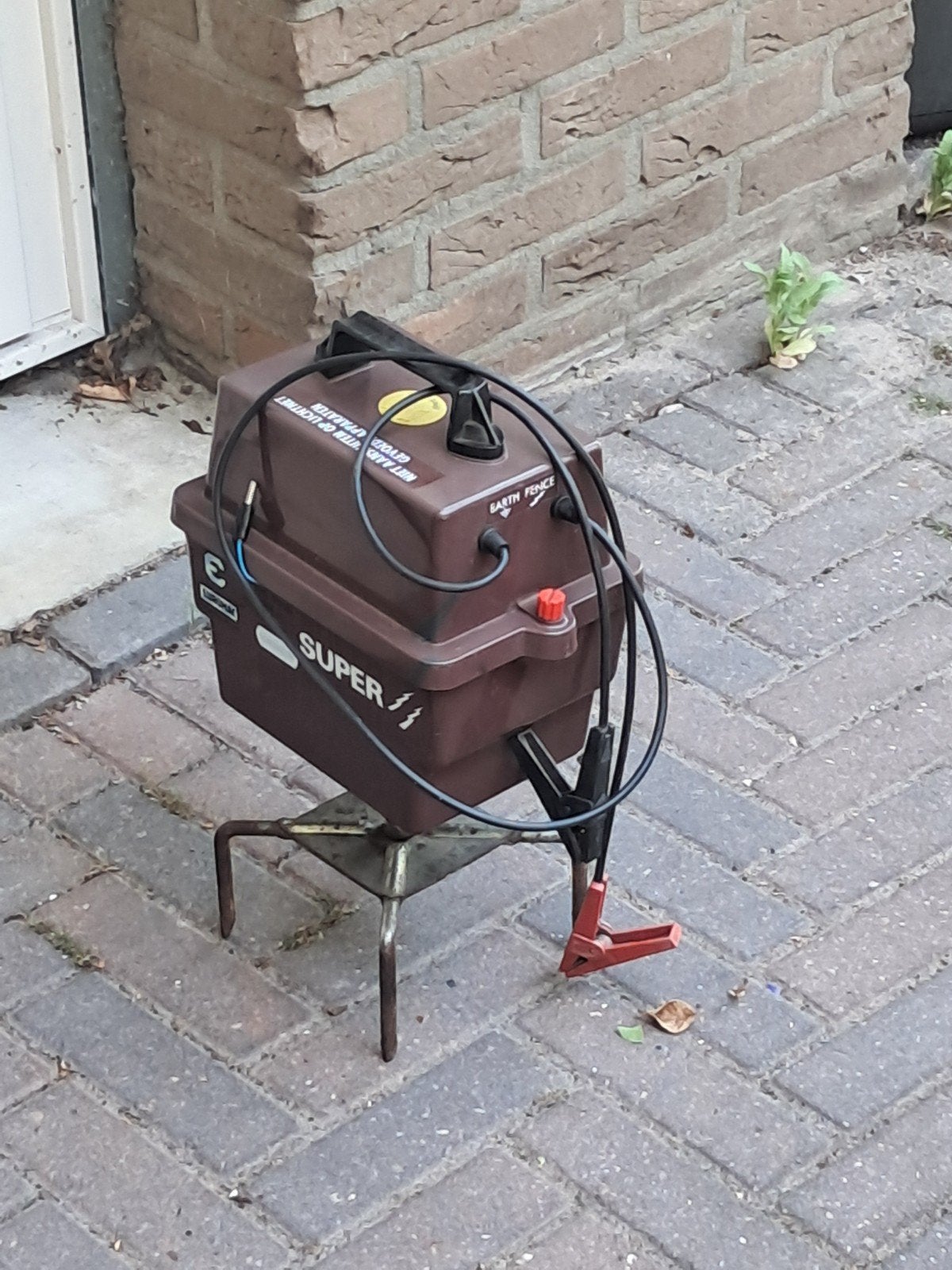 Weideklok op batterij