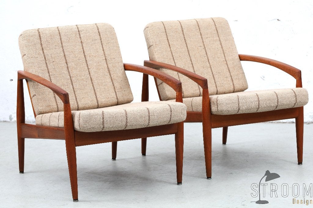 Teak Paperknife Chairs Fauteuil Deens Vintage Design Jaren, Ophalen, Gebruikt, Zie website, Zie website