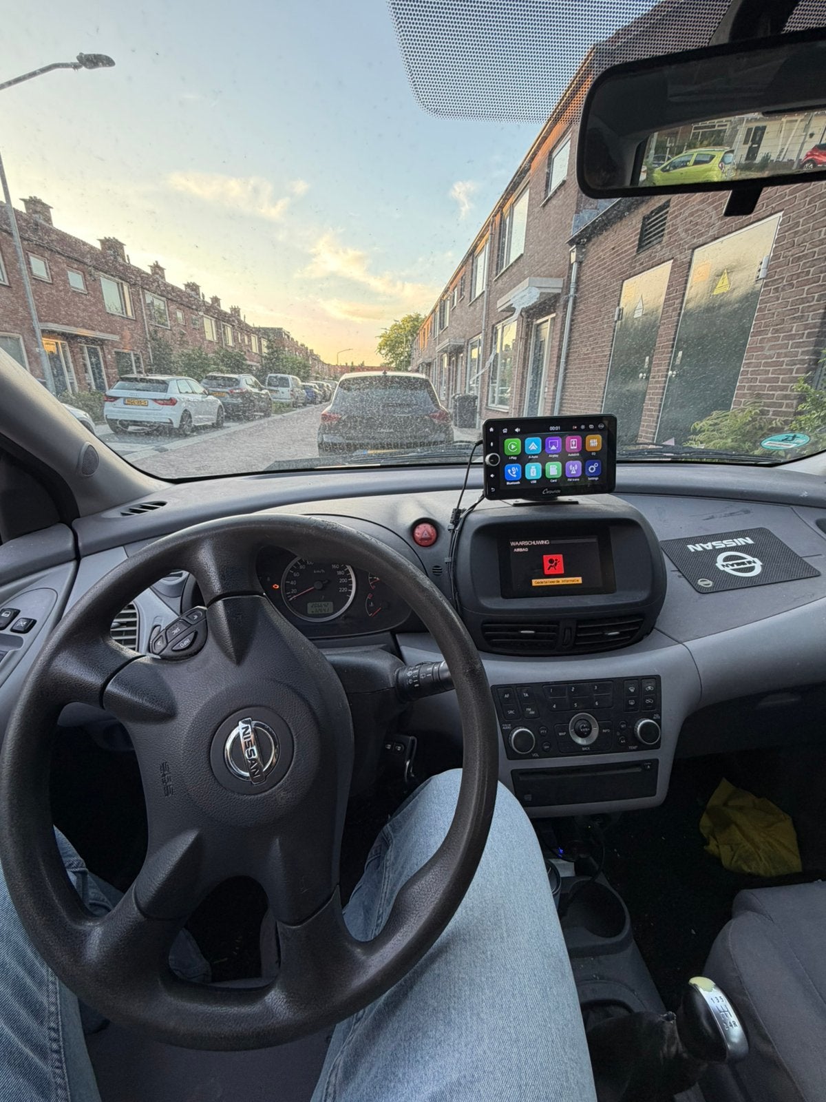 Nissan Almera Tino 1.8 2004 Grijs(NIEUWE APK), 4 cilinders, Almera Tino, Origineel Nederlands, 115 pk