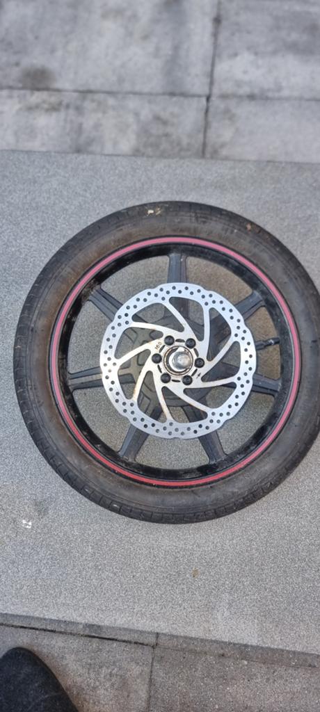 Windgoo B20 voorwiel met schijfrem, Gebruikt, Ophalen of Verzenden, Windgoo, Aluminium