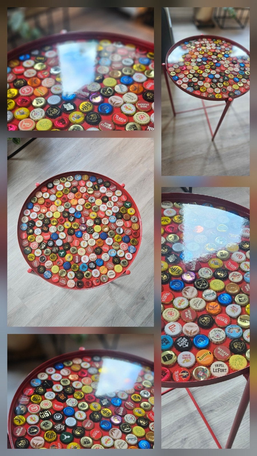 Bijzettafel epoxy handgemaakt ikea, Hobby en Vrije tijd, Kralen en Sieraden maken, Ophalen, Nieuw