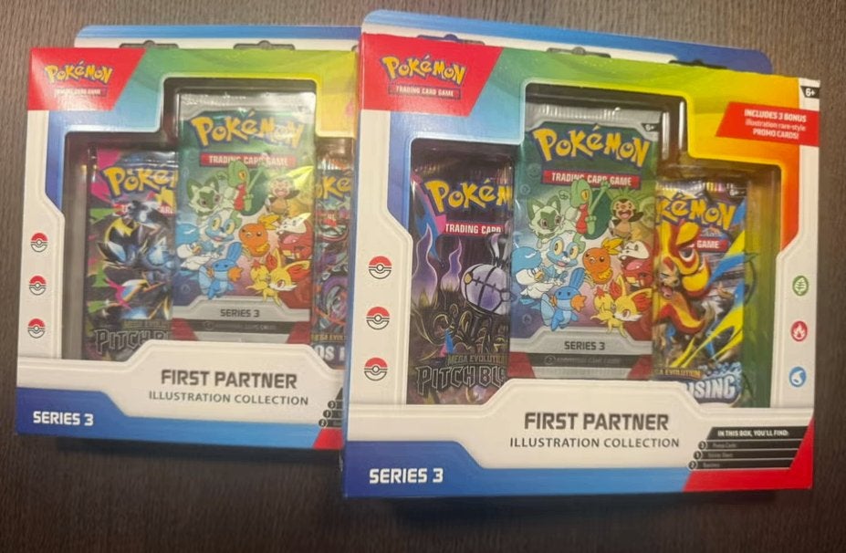 Pokemon First partners 3, Ophalen, Nieuw, Meerdere kaarten, Foil
