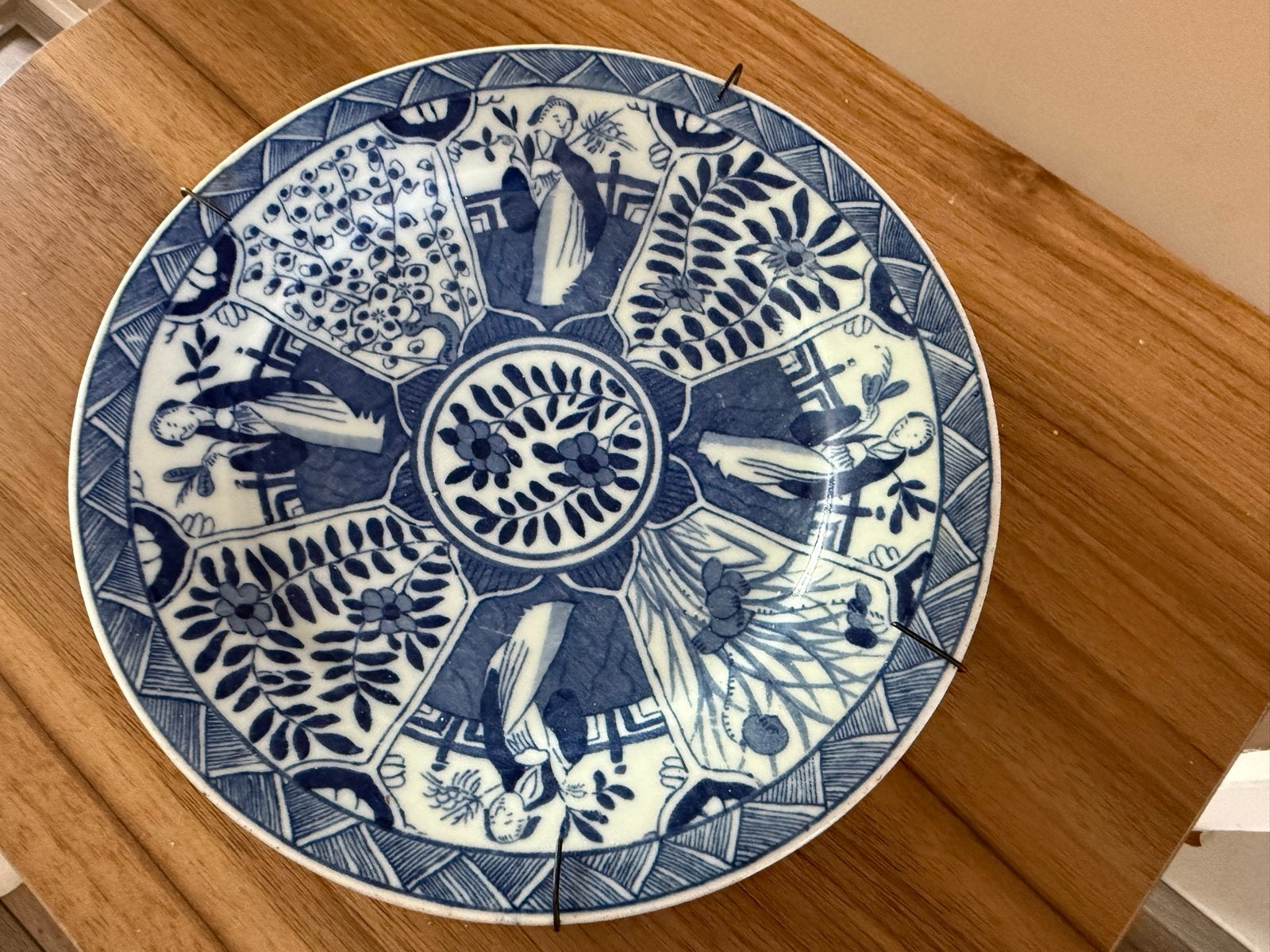 Antiek Delfts Blauw Wandbord - Handgeschilderd, Ophalen
