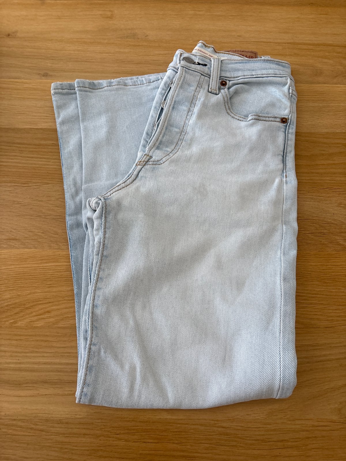 Levi's Ribcage Straight Ankle Jeans W24, Kleding | Dames, Spijkerbroeken en Jeans, Ophalen of Verzenden, Zo goed als nieuw, Blauw