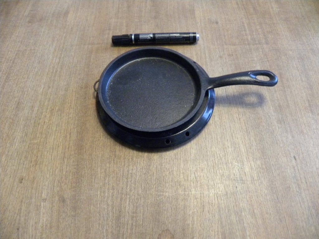 heel kleine koekenpan met een warm houd plaatje anti aanbak, Ophalen