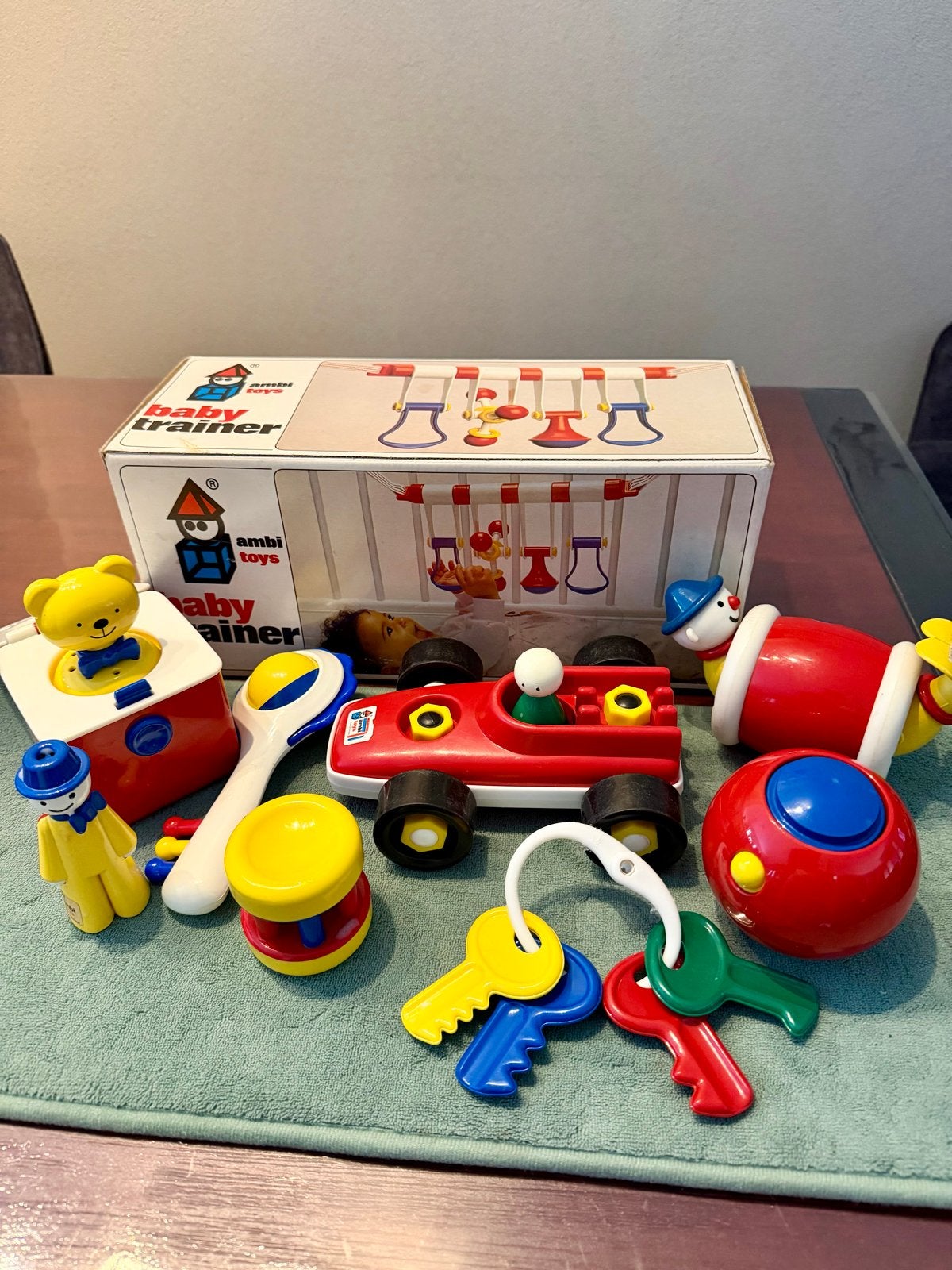Grote Vintage Ambi Toys Speelgoed Set - Baby Trainer en meer, Ophalen of Verzenden, Gebruikt, Overige typen, Met wieltjes