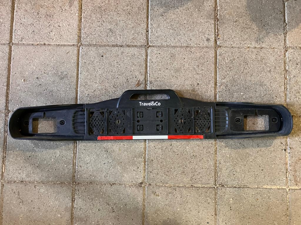 Nummerplaat/verlichtingplaat Travel & co fietsendrager., Ophalen of Verzenden, Gebruikt, Trekhaakdrager