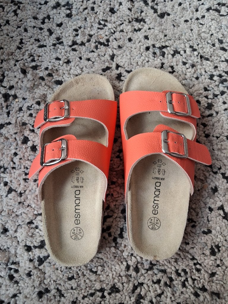 Sandaal maat 37. Dames, Zo goed als nieuw, Roze, Sandalen of Muiltjes, Esmara