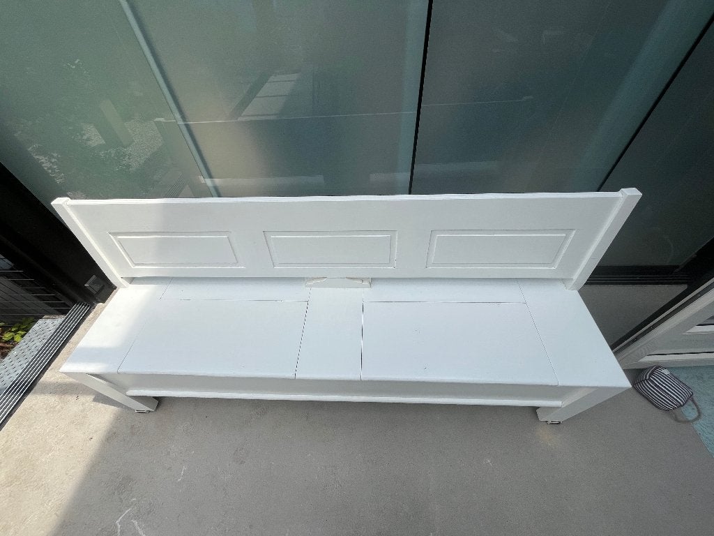 houten klepbank, Ophalen