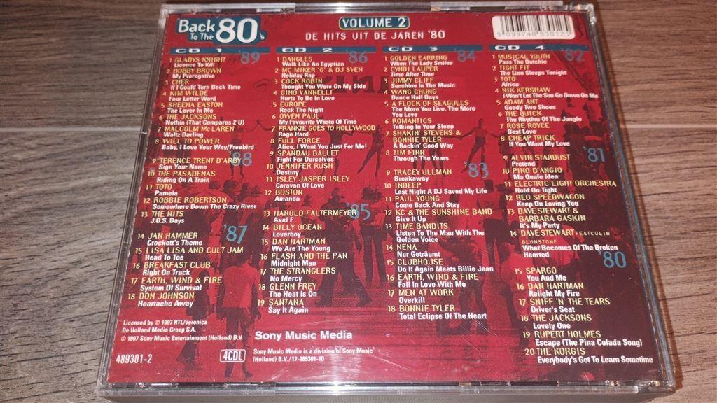 Back To The 80\'s Volume 2 [4 CD], Cd's en Dvd's, Ophalen of Verzenden, Zo goed als nieuw, Pop