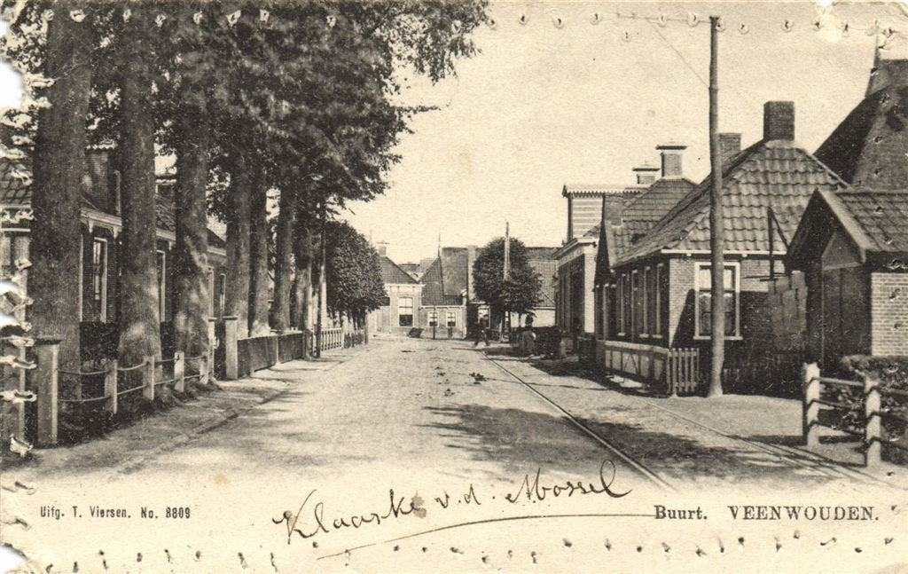 Buurt. - Veenwouden. - B-keus - 1906 gelopen, Ophalen of Verzenden, Voor 1920, Gelopen, Friesland