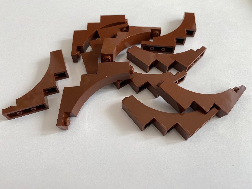 Partij 10x nieuwe Lego 1x5x4 boogstenen in diverse kleuren, Overige thema's, Lego, Nieuw, Ophalen of Verzenden