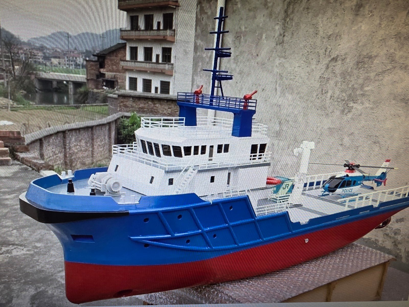 Rc modelbouwboten 1m20 en langer, Ophalen