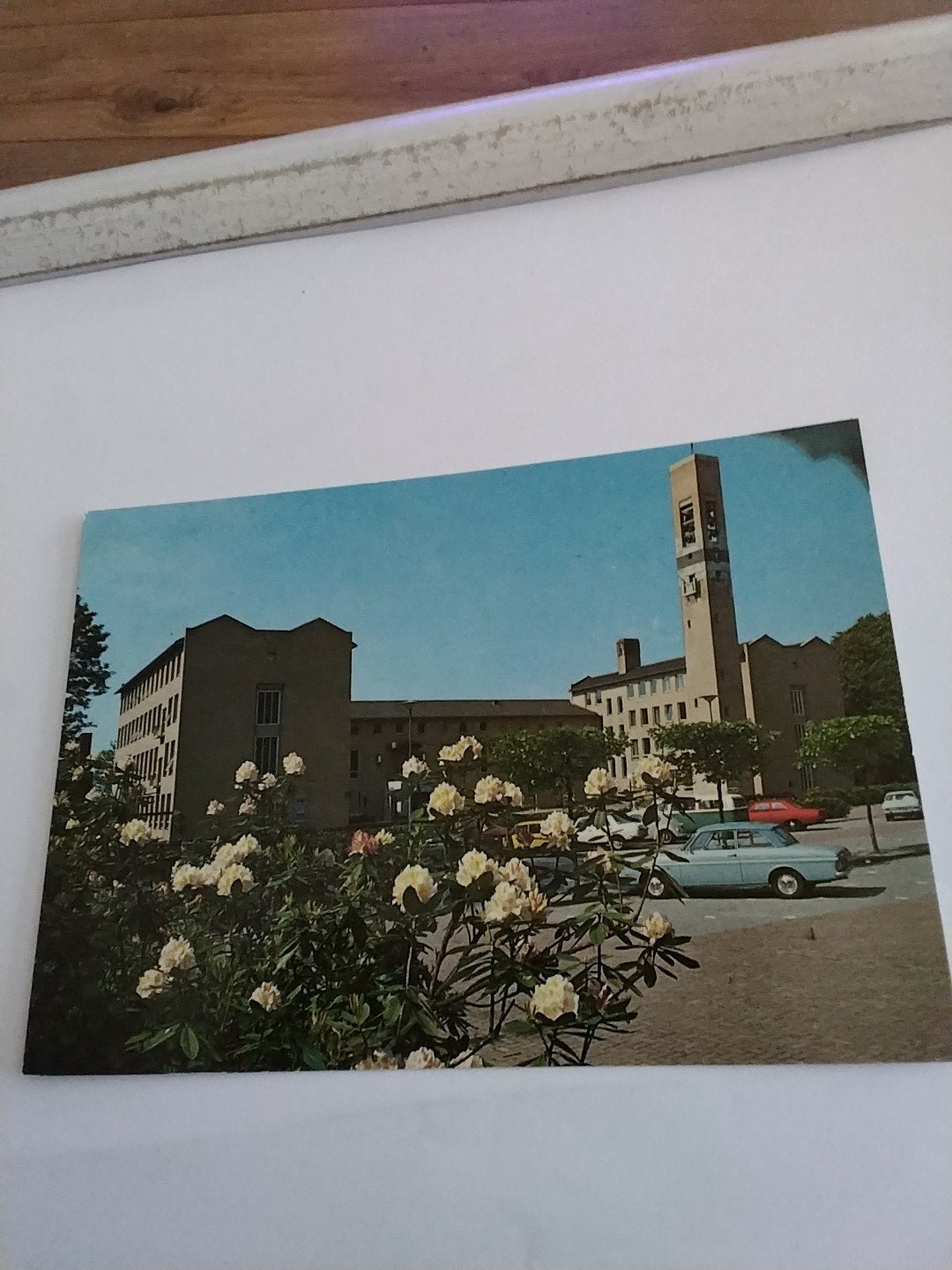 Oosterbeek, Gemeentehuis Renkum - Oude Ansichtkaart, Verzamelen, Ansichtkaarten | Nederland, Ophalen of Verzenden, 1960 tot 1980