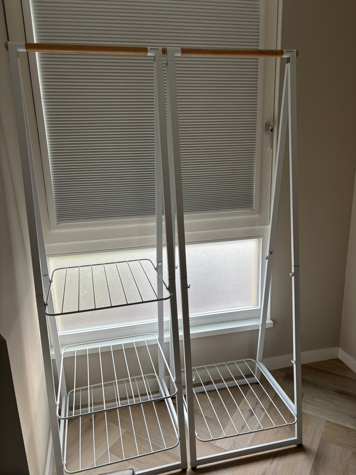 Brabantia Linn Kledingrek met 2 planken - Wit, Kleding | Dames, Kledingrekken, Ophalen, Zo goed als nieuw