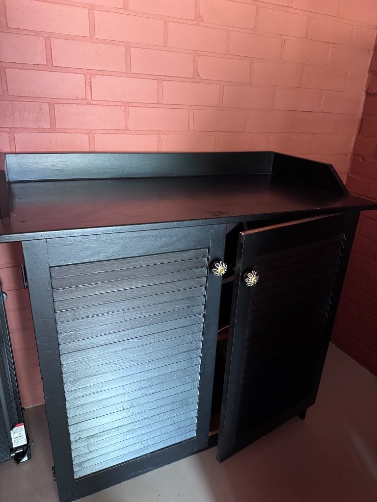 Commode houten kastje, Ophalen, Gebruikt, 50 tot 70 cm, 100 cm of meer