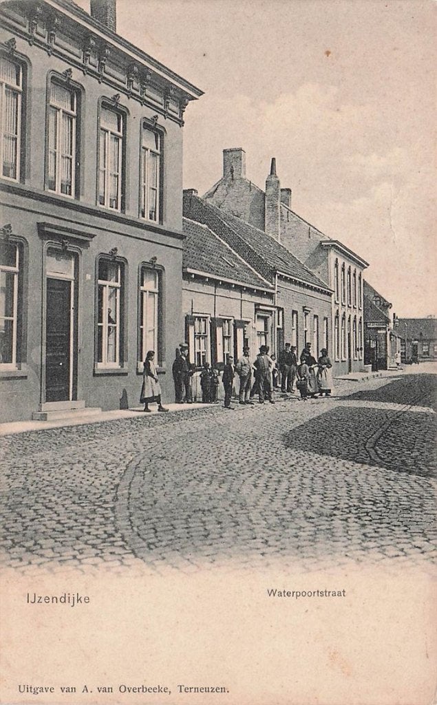 702-434-003 Ijzendijke Waterpoortstraat, Verzenden, Voor 1920, Zeeland