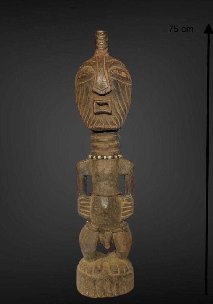 Songye beeld 75 cm, Afrika, Handgemaakt, Ophalen, Hout