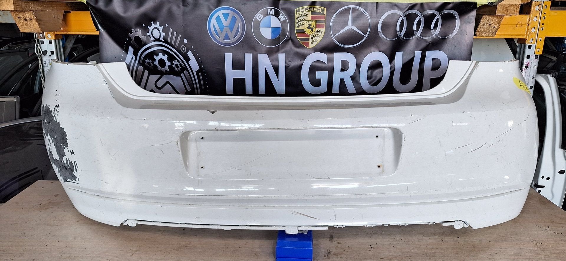 VW POLO 6R ACHTERBUMPER WIT, Gebruikt, -, -, Ophalen of Verzenden