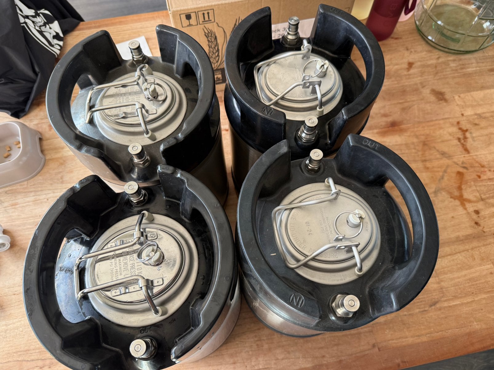 4 x soda keg/cornelius keg inclusief heel veel extra’s., Ophalen, Zo goed als nieuw, Overige merken