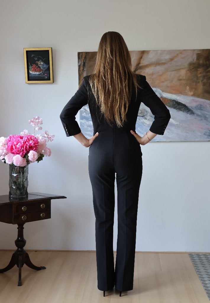 Elisabetta Franchi catsuit IT44 vintage 1 keer gedragen, Maat 38/40 (M), Katwijk aan Zee, Elisabetta Franchi, Zwart