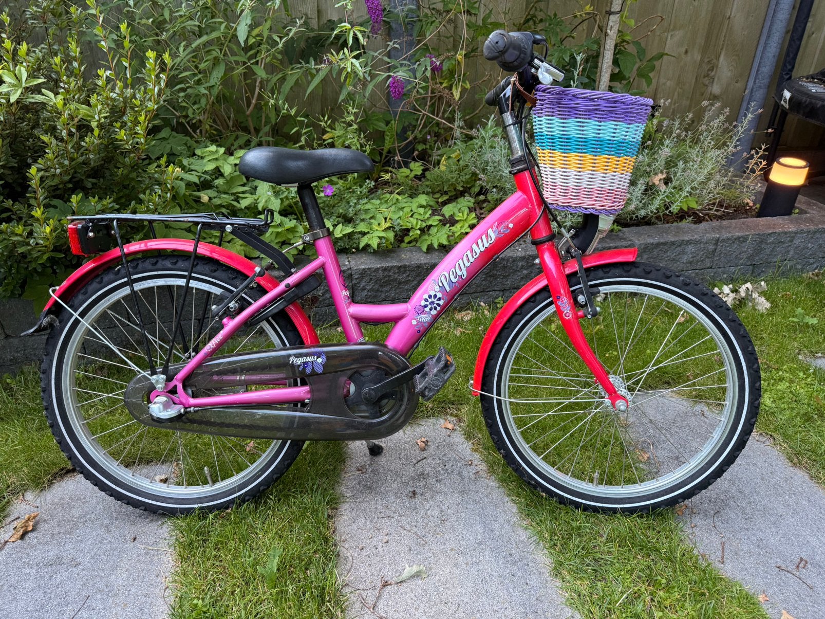 Pegasus meisjes fiets roze 20 inch, Ophalen, Zo goed als nieuw, 20 inch, Versnellingen