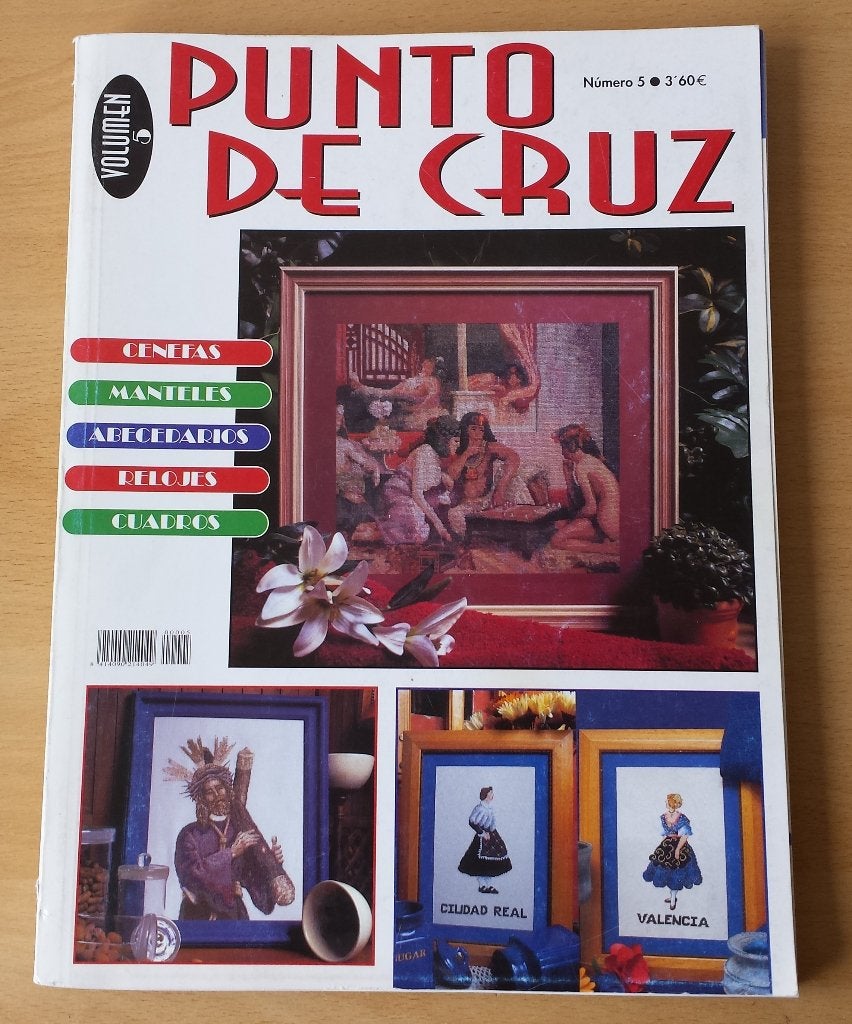 Punto de Cruz - nr. 5 - 3 Spaanse tijdschriften, Patroon, Gebruikt, Ophalen of Verzenden, Nvt