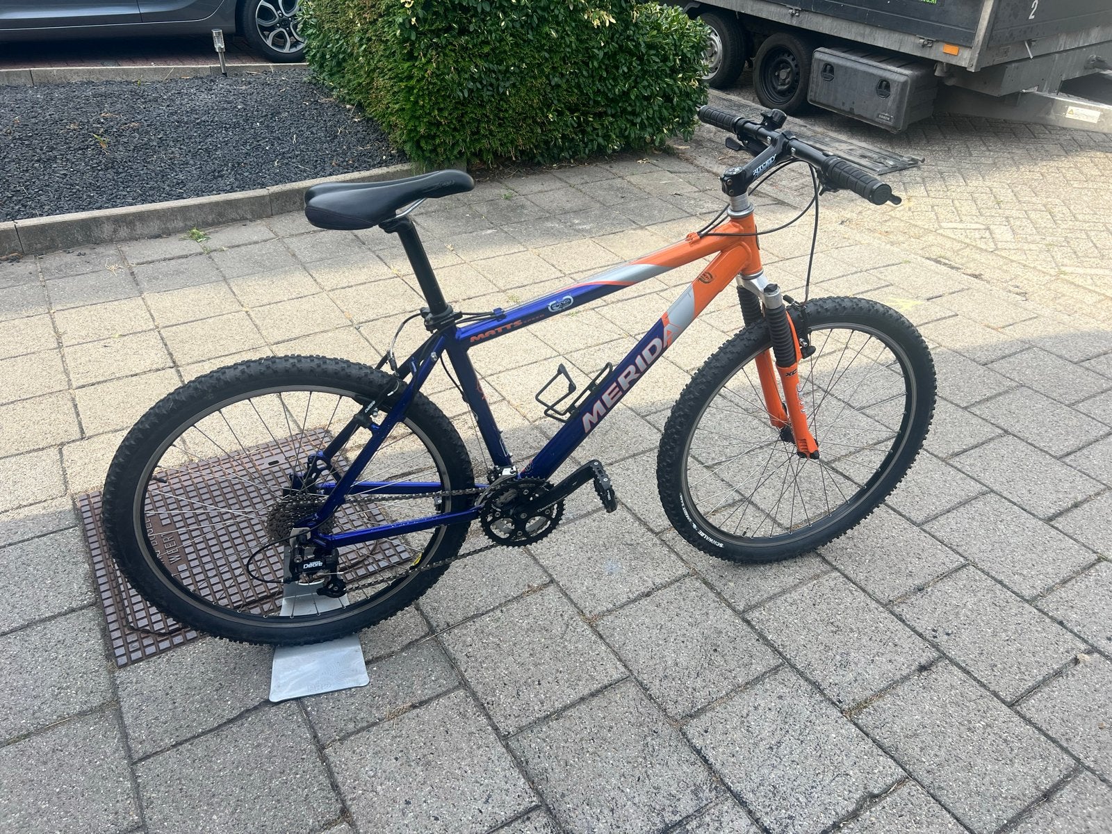 Merida Matts Mountainbike - Blauw/Oranje, Ophalen, Gebruikt, Hardtail, Merida